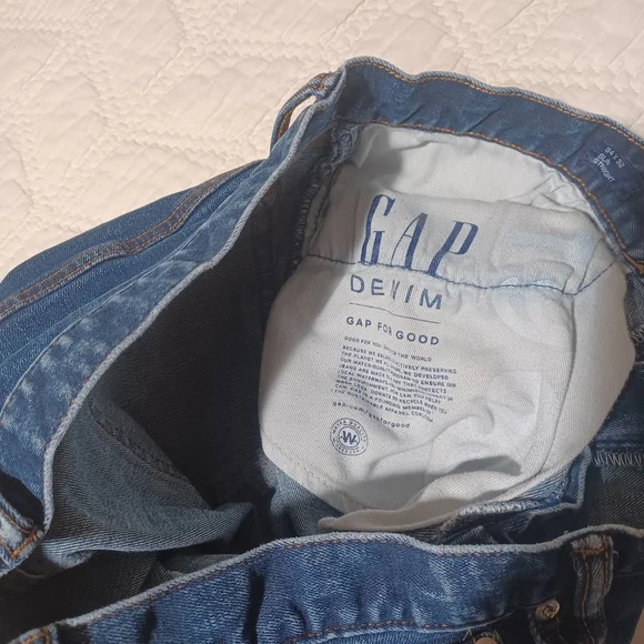 GAP Blue Straight Jeans Classic Style 34 X 32 - Picture 4 of 4